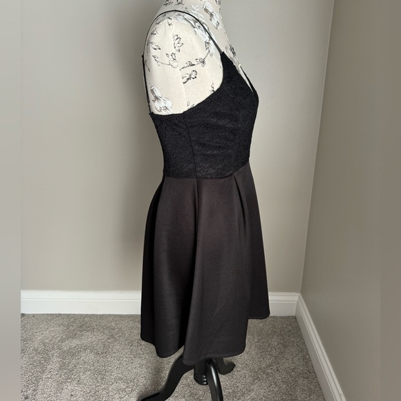 Vintage Charlotte Russe Black Mini Cocktail Dress - Picture 3 of 8